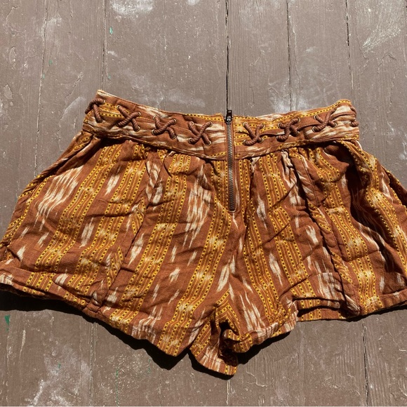 Free People Romantics Patola Ikat Lattice Shorts - Picture 8 of 8